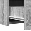 vidaXL Dressing Table Grey 23.62 x 15.75 x 27.56 in Engineered Wood