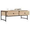 vidaXL Coffee Table Sonoma Oak Engineered Wood Standard Adjustable Feet