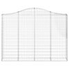 vidaXL Arched Gabion Baskets 6 pcs 78.7x11.8x140/160" Galvanised Iron