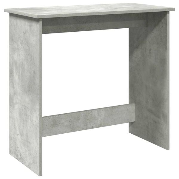 vidaXL Desk Concrete grey Engineered wood Medium Durable Desk
