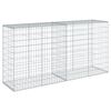 vidaXL Gabion Basket Silver Galvanized Iron 78.7x19.7x39.4 in