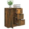 vidaXL Sideboard Smoked Oak Manufactured wood Medium Sideboard