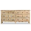 vidaXL Sideboard Whitewashed Solid mango wood Large Sideboard