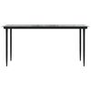 vidaXL Garden Dining Set Black Powder-coated steel Large Durable