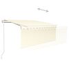 vidaXL Retractable Awning Cream