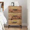 vidaXL Bedside Cabinet with Drawer Old Wood 15.75 x 15.75 x 25.98 in