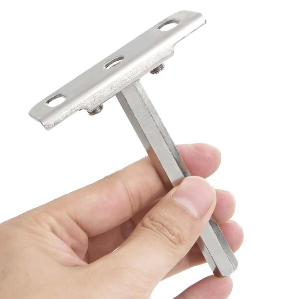 vidaXL Floating Shelf Brackets 12pcs Invisible Ø0.47x3.94" Carbon Steel