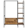 vidaXL Clothes Rack Brown 47.24 x 17.32 x 62.99 in Engineered Wood