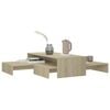 vidaXL Nesting Coffee Table Set Sonoma oak Engineered wood