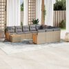 vidaXL Garden Sofa Set Beige, Light Grey