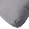 vidaXL Pallet Cushion Grey 100% Polyester 47.2 in x 15.7 in x 4.7 in