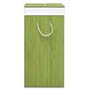 vidaXL Bamboo Laundry Basket with Single Section Green