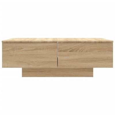 vidaXL Coffee Table Sonoma Oak 35.4"x23.6"x12.2" Engineered Wood