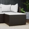 vidaXL Patio Footrest Brown PE Rattan Standard Adjustable Feet