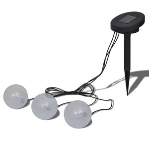 vidaXL Garden Light Set of 3 Warm White Plastic Small