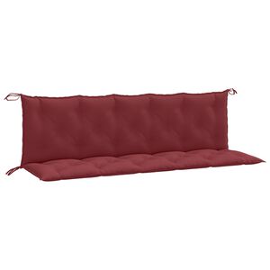 vidaXL Garden Bench Cushion Melange wine red 100% polyester