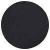 vidaXL Mirror Black Iron Decorative Inlays Mirror Round Gothic
