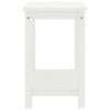 vidaXL Nightstand White Solid Pine Small Nightstand Rectangular