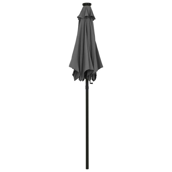 vidaXL Garden Parasol Anthracite and Dark Grey Polyester, Aluminum Medium