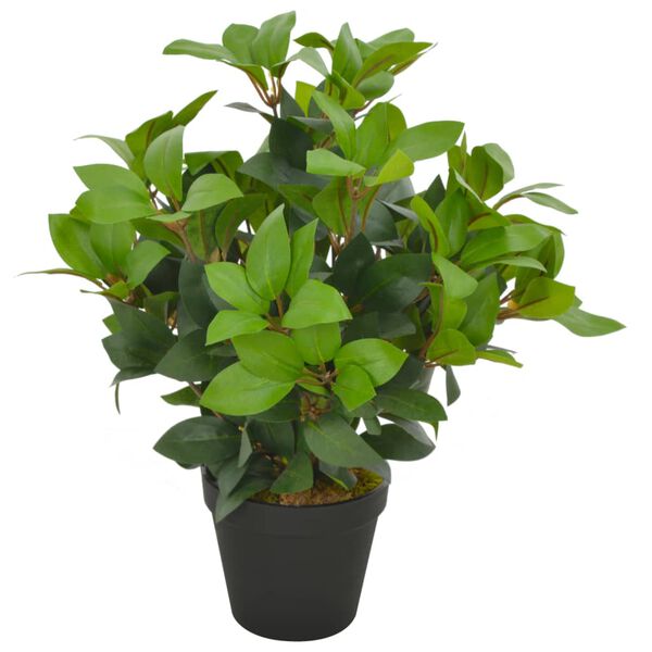 vidaXL Fake Plant Green and brown Polyester and wood 15.7 in