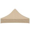 vidaXL Party Tent Roof 6.6'x6.6' Beige 0.9 oz/ft²