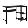 vidaXL Computer Desk Black MDF 41.3 x 21.7 x 28.3 in Durable