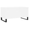 vidaXL Coffee Table White Engineered Wood, Metal Medium Coffee Table
