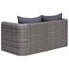 vidaXL Garden Lounge Set Grey PE rattan Large Modular