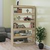 vidaXL Book Cabinet Sonoma oak Engineered wood Large Book Cabinet