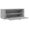 vidaXL Wall Shoe Cabinet Grey Sonoma Engineered wood Medium