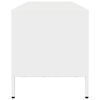 vidaXL TV Cabinet White Cold-rolled steel Medium Adjustable Feet