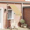vidaXL Retractable Awning Yellow and blue stripes