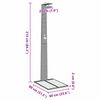 vidaXL Garden Shower Gray 60 x 80 x 214 cm Poly rattan