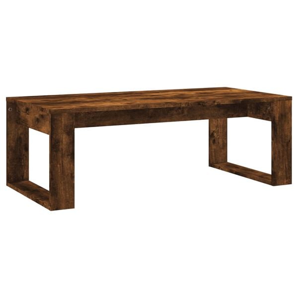 vidaXL Coffee Table Smoked oak Engineered Wood Medium Modern