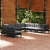 vidaXL Garden Lounge Set Black, Anthracite