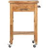 vidaXL Kitchen Trolley 22.8"x22.8"x35" Solid Wood Acacia