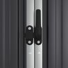 vidaXL Tool Shed Anthracite Galvanized steel, metal, plastic Large