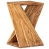 vidaXL Side Table Brown Solid Acacia wood Compact Durable Side Table
