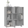 vidaXL Book Cabinet Gray Sonoma Engineered Wood Medium Book Cabinet