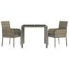 vidaXL Garden Dining Set Grey