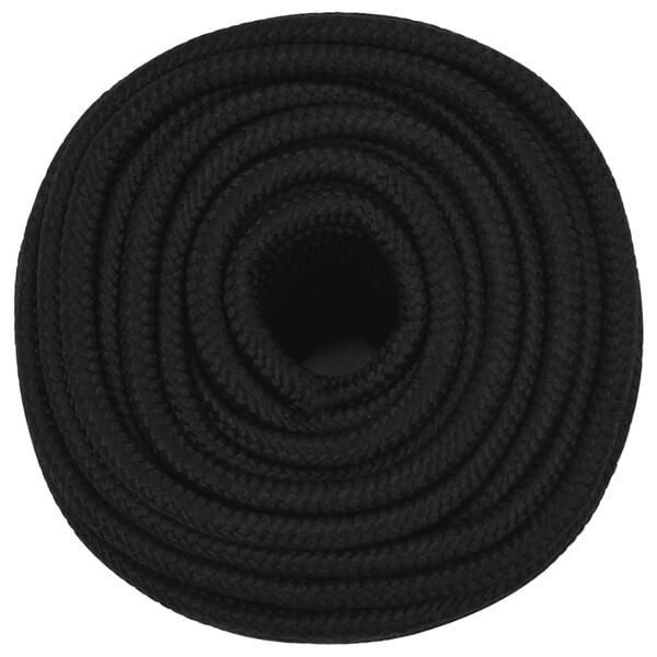 vidaXL Work Rope Black 0.55 " 82.0 ' Polyester