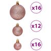 vidaXL Christmas Bauble Set of 100 Pink and Rose Polystyrene (PS)