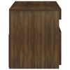vidaXL TV Cabinet Brown oak Engineered wood 29.5 in x 13.8 in x 15.7 in