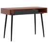 vidaXL Computer Desk Brown Engineered wood Medium Computer Desk