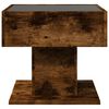 vidaXL Coffee Table Smoked oak Engineered wood, glass Medium