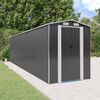 vidaXL Garden Shed Anthracite Galvanized Steel Large Garden Shed