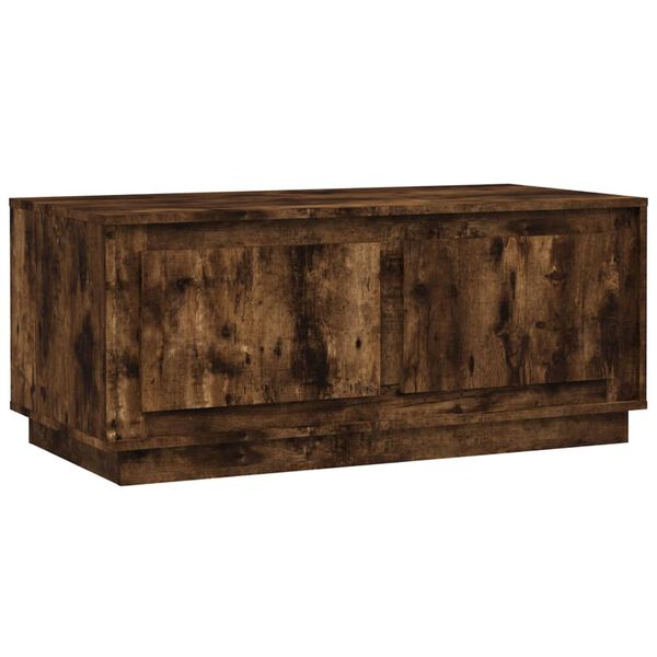 vidaXL Coffee Table Smoked Oak Engineered Wood Medium Coffee Table