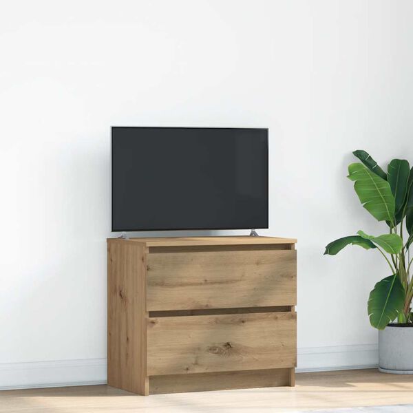 vidaXL TV Cabinet Artisan Oak Engineered Wood Medium TV Cabinet