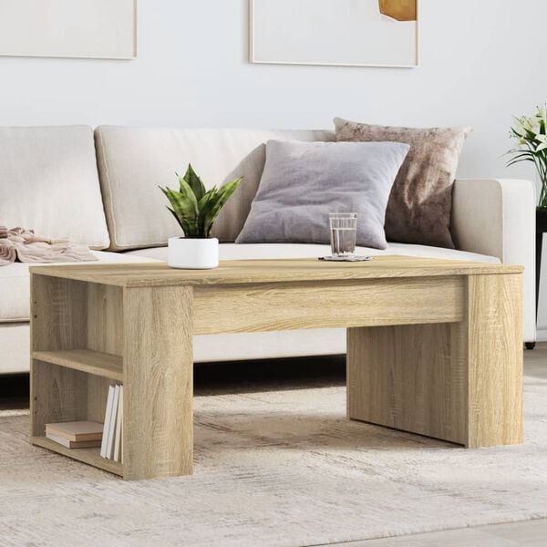 vidaXL Coffee Table Sonoma Oak Engineered Wood Small Coffee Table