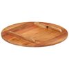 vidaXL Table Top Brown Solid Acacia wood 19.7 in Diameter Durable